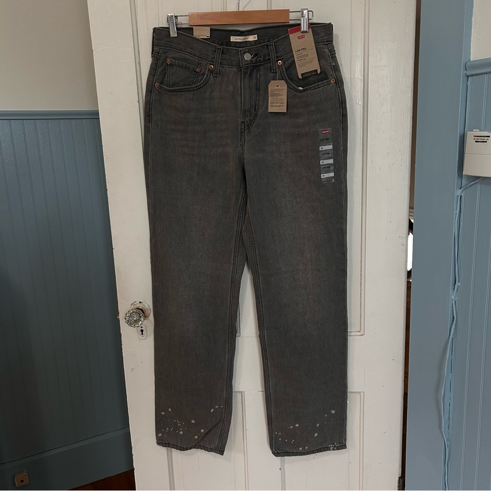 Levi's Low Pro Jeans in Washed Black